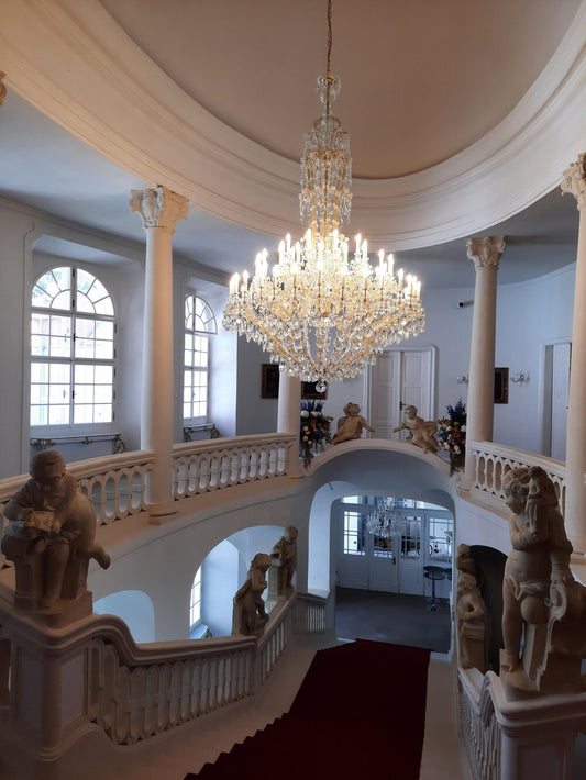 Rylight 48-lichts Empire Candle-kristallen kroonluchter