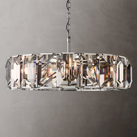 Rylight 4/7/10/14-Light Round Crystal Chandelier in Brass/Black Finish