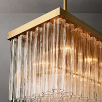 ثريا أنبوبية كريستالية مستديرة/مستطيلة من Rylight 1/3 طبقات