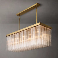 ثريا أنبوبية كريستالية مستديرة/مستطيلة من Rylight 1/3 طبقات