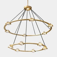 Moderne 1/2-laags ringkroonluchter voor woonkamer/slaapkamer