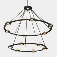 Moderne 1/2-laags ringkroonluchter voor woonkamer/slaapkamer