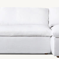 Rylight Cloud Left/Right-Arm Seat Sectional Performance Linen Weave Sofa