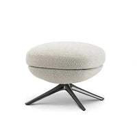 Rylight Modern White Revolving Lounge Chair