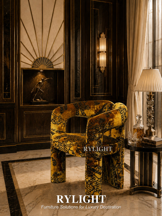 Tiger Mountain Sculptural Accent Chair for Living Room