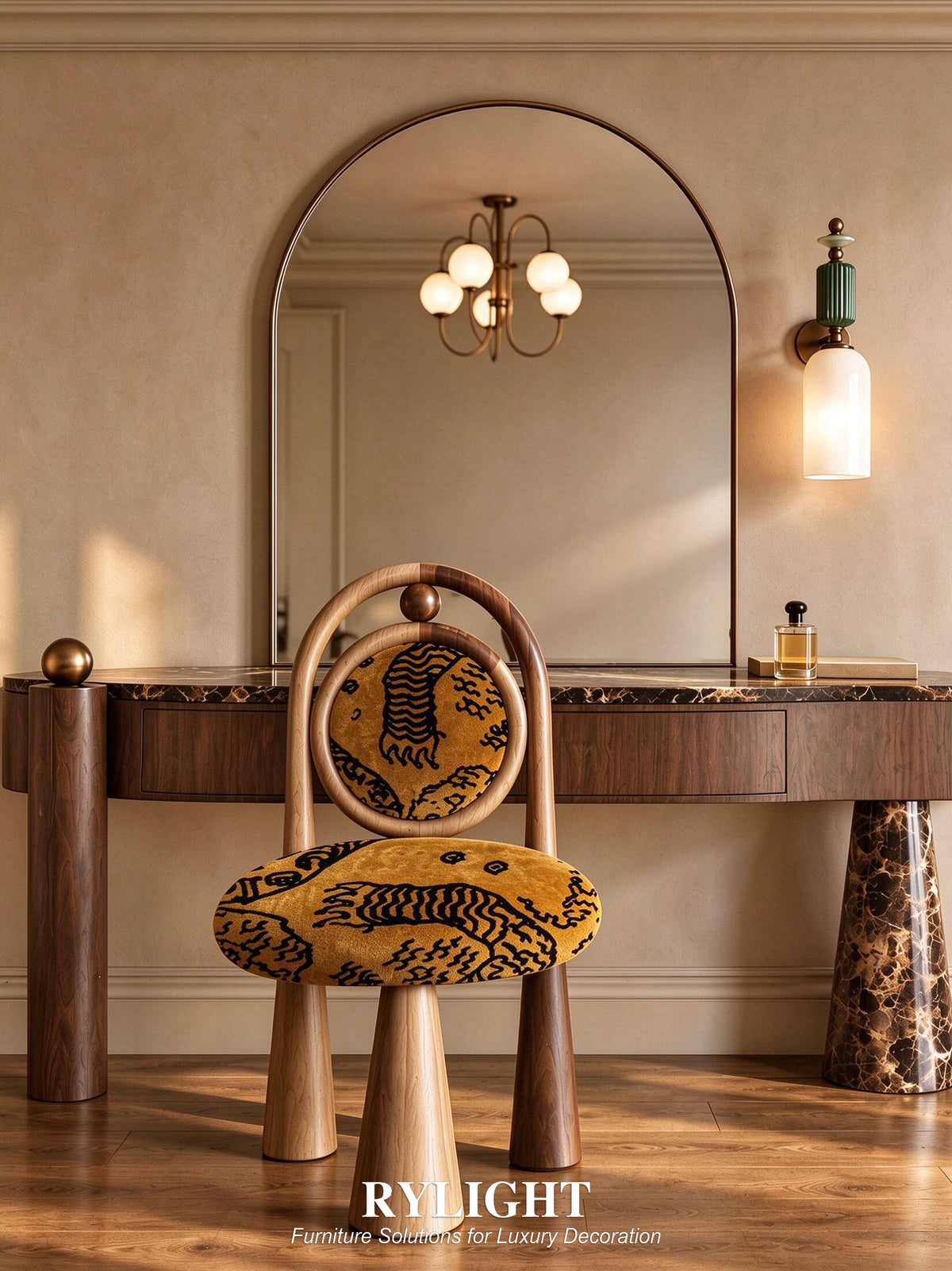 Vintage Aurelia Tiger Mountain Dining&Dressing Chair
