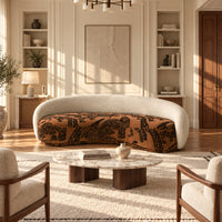 Tiger Mountain Sculptural Curved Sofa