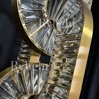 Modern Luxury Crystal Multi-Rings Pendant Chandeliers