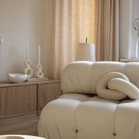 Nordic Minimalist Mid-century Cream Square Retro Modular Sofa