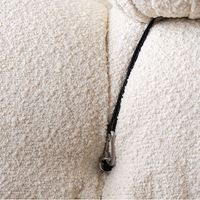 Nordic Minimalist Mid-century Cream Square Retro Modular Sofa