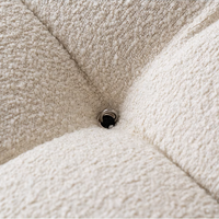 Nordic Minimalist Mid-century Cream Square Retro Modular Sofa