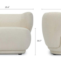 كرسي أريكة شيربا ملتف من Nordic Minimalist