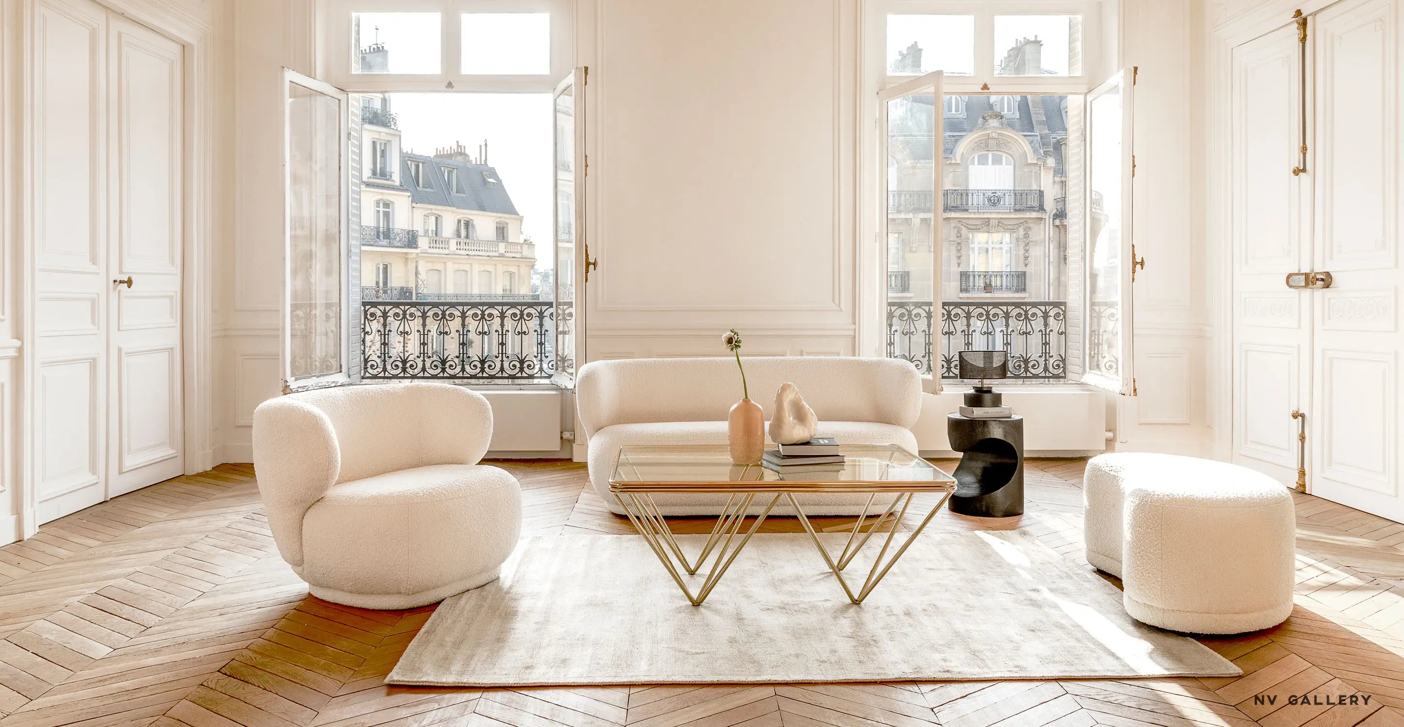 كرسي أريكة شيربا ملتف من Nordic Minimalist