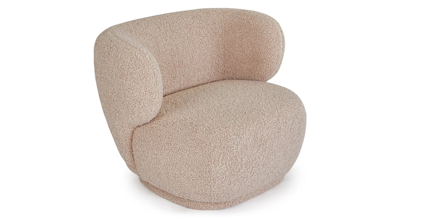 Nordic Minimalist Sherpa Wrap-around Sofa Chair