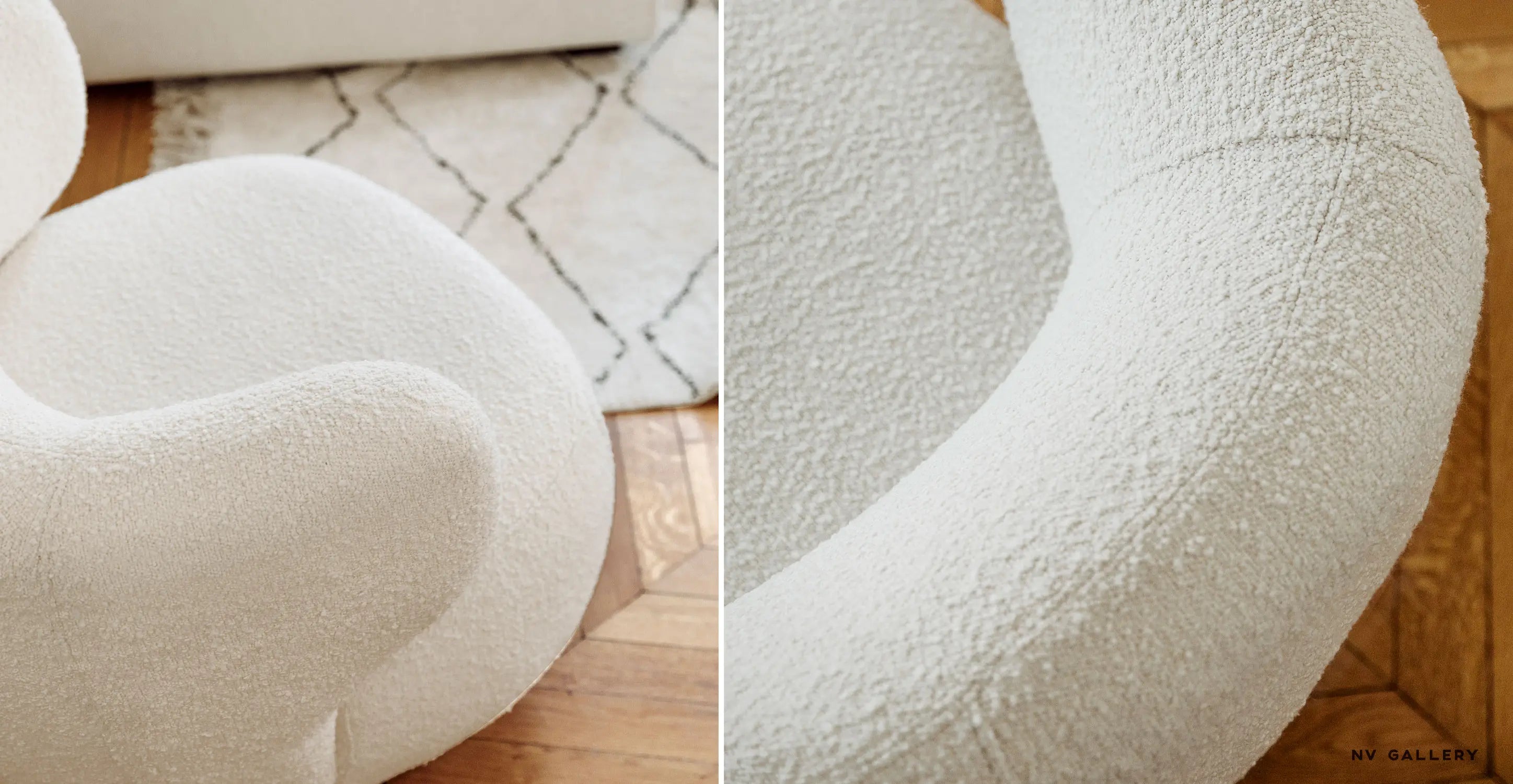 كرسي أريكة شيربا ملتف من Nordic Minimalist