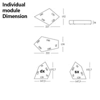 Rylight 2/3/4 Modules Curved Rock Corner Sofa