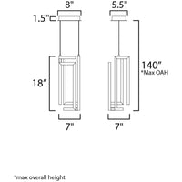 Rylight Goud/Zwarte Kubus LED Hanglamp