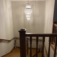 Rylight 6/12/18/20/21/27-licht extra lange kristallen kroonluchter