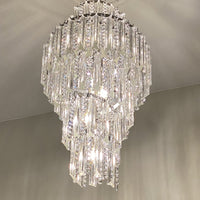Rylight 6/12/18/20/21/27-licht extra lange kristallen kroonluchter