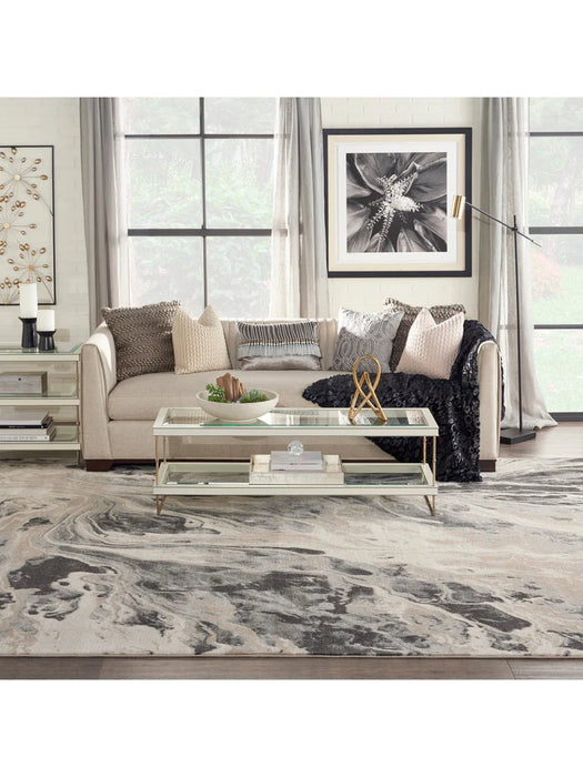 Rylight Charcoal/Grey/Beige Rectangular Rug