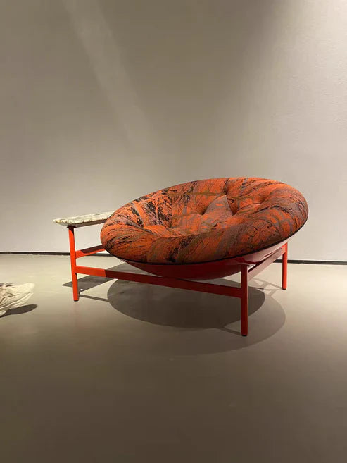Modern Italian Round Lounge Chair