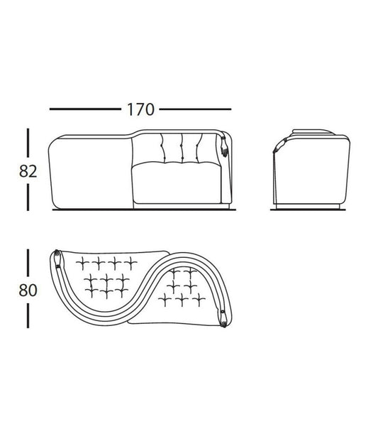 Rylight 2-Seater S-Shape Sofa