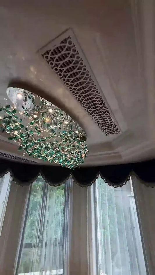 Lichte luxe kristallen kroonluchter voor eetkamer/woonkamer