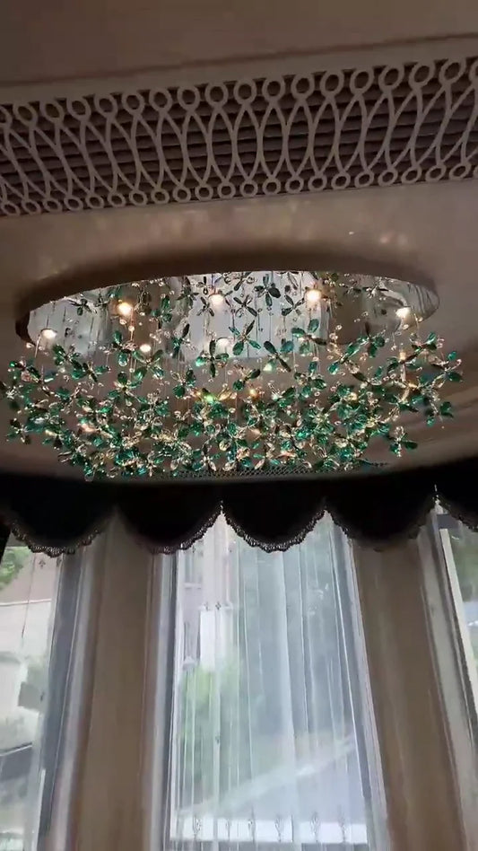 Lichte luxe kristallen kroonluchter voor eetkamer/woonkamer