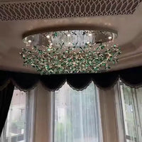 ثريا كريستالية فاخرة وخفيفة لغرفة الطعام/المعيشة