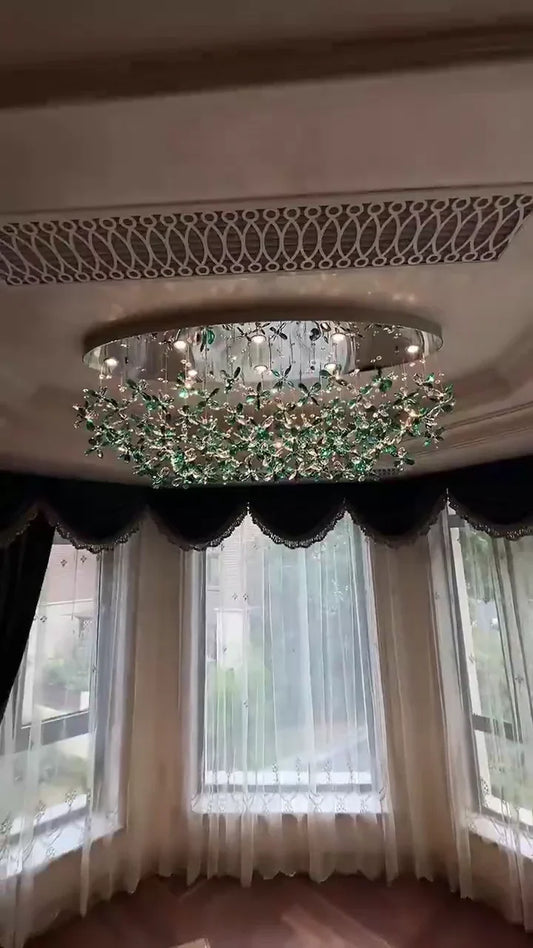 Lichte luxe kristallen kroonluchter voor eetkamer/woonkamer