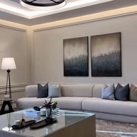 ثريا ذات قضيب زجاجي ذات طبلة مستديرة من رايلايت