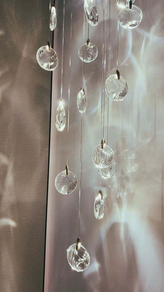 Rylight Light luxe kristallen jade kroonluchter voor trap/foyer/ruimte met hoog plafond 