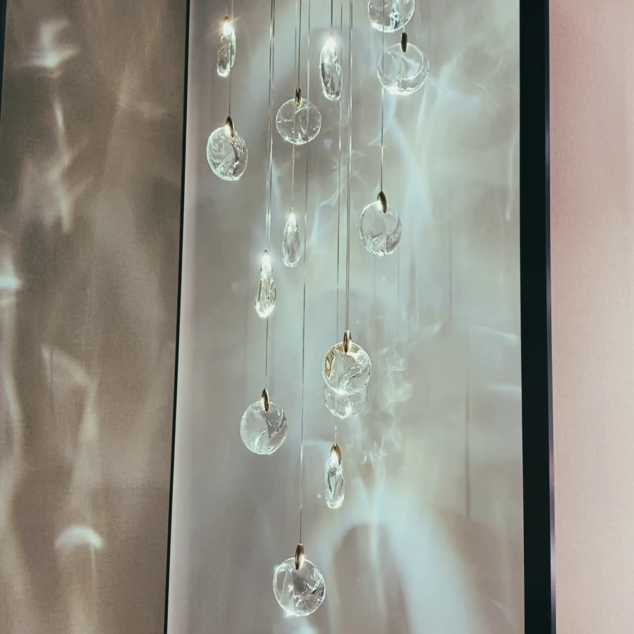 Rylight Light luxe kristallen jade kroonluchter voor trap/foyer/ruimte met hoog plafond 