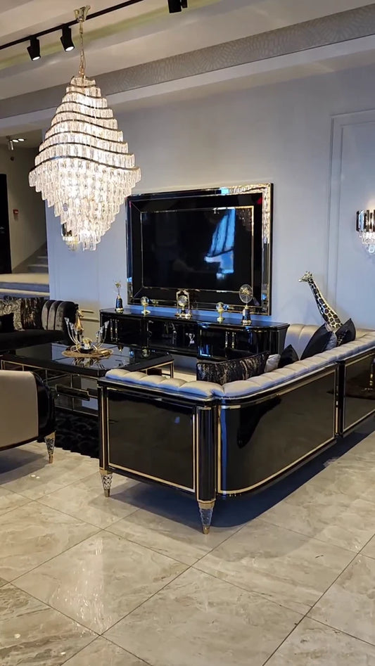 Rylight golvende kristallen kroonluchter met meerdere niveaus