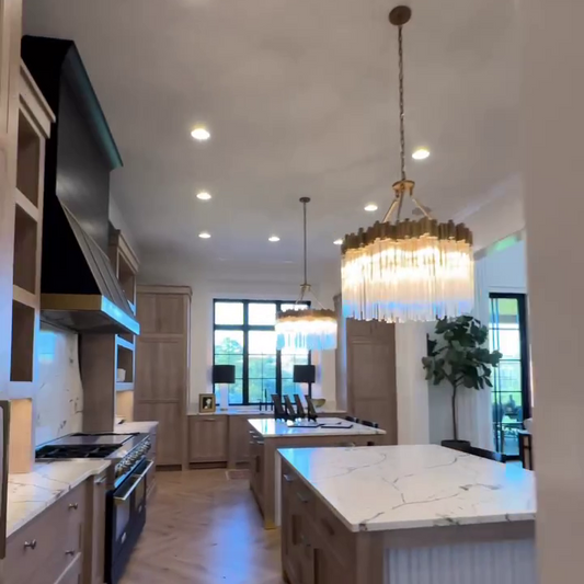 ثريا كريستالية دائرية من رايلايت، مكونة من طابقين وثلاثة وأربعة طوابق، بتصميم شلال إبداعي