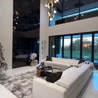 ثريا رخامية فاخرة حديثة من Rylight باللون الذهبي