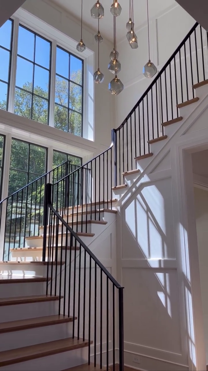 Rylight Gem handgeblazen glazen vierkante hangende kroonluchter