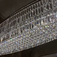 Luxe 3-laags kristallen kroonluchter voor eetkamer/woonkamer