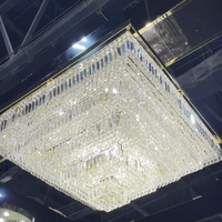 Rylight moderne vierkante kristallen kroonluchter 
