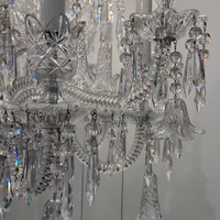 Luxe kaarslicht kristallen vloerlamp 