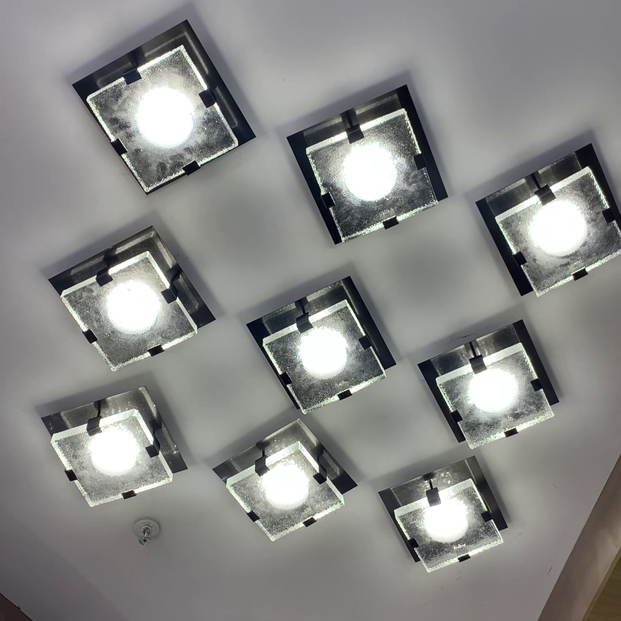 Moderne vierkante wandlamp/plafondkroonluchter 