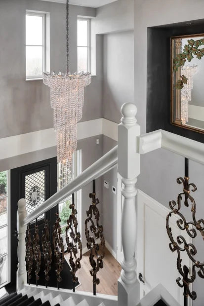 Rylight 13/24/30-Light Luxury Style Rotating Crystal Chandelier