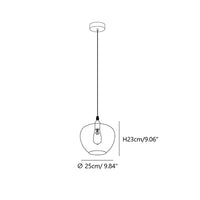 Rylight 6/8/10/12-lichts rookgrijs/amberkleurige glazen kroonluchter